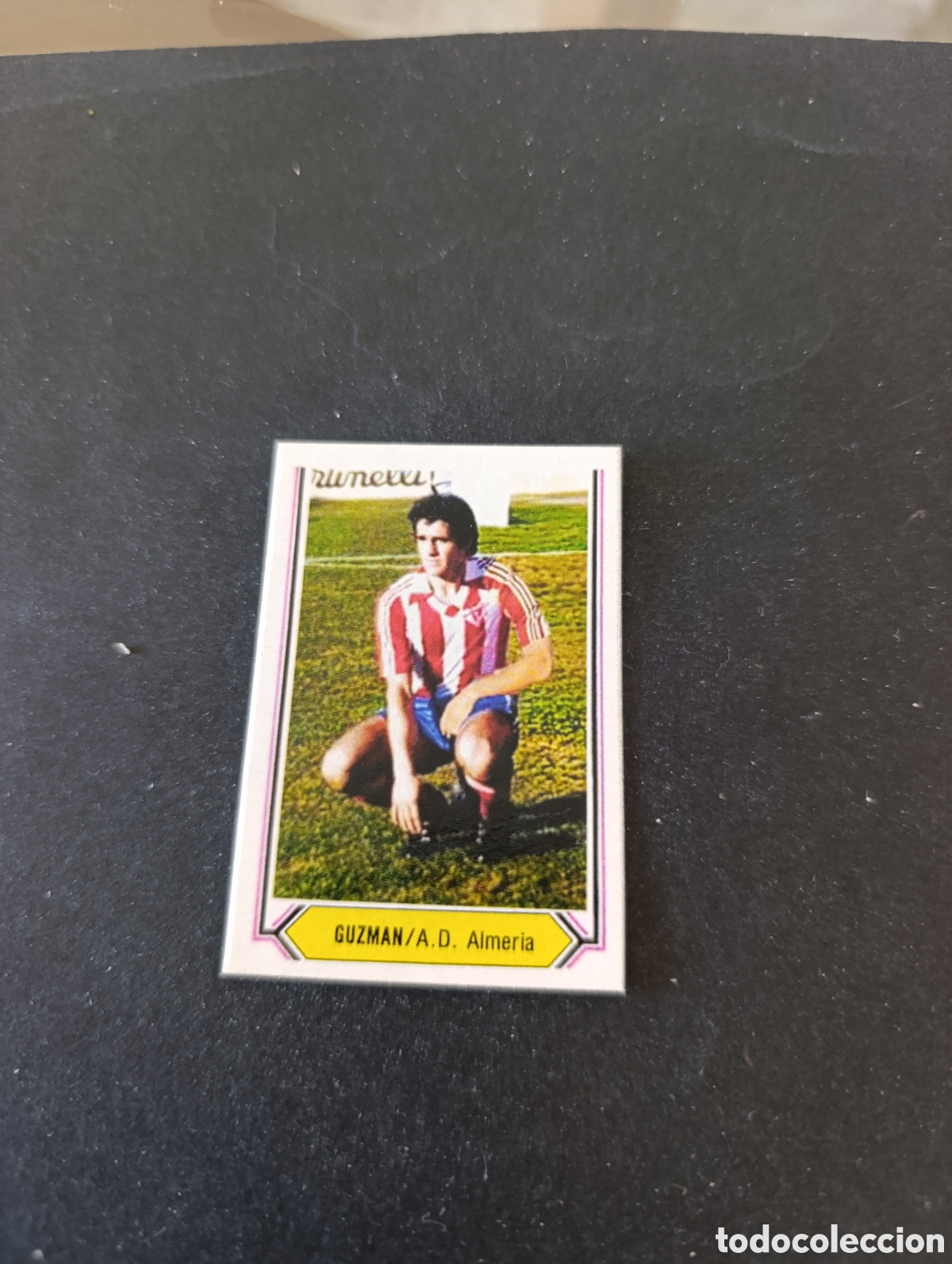 Cromos de f&uacute;tbol: Cromo Guzm&aacute;n Almer&iacute;a Liga Este 80 81, ampliaci&oacute;n de la colecci&oacute;n.