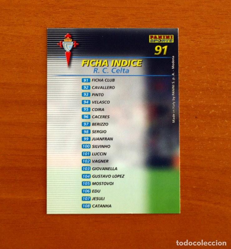 Cromos de f&uacute;tbol: Celta de Vigo -N&ordm; 91 Ficha &iacute;ndice -Mega Fichas Liga 2002-2003-02-03 -Megafichas Panini Sports