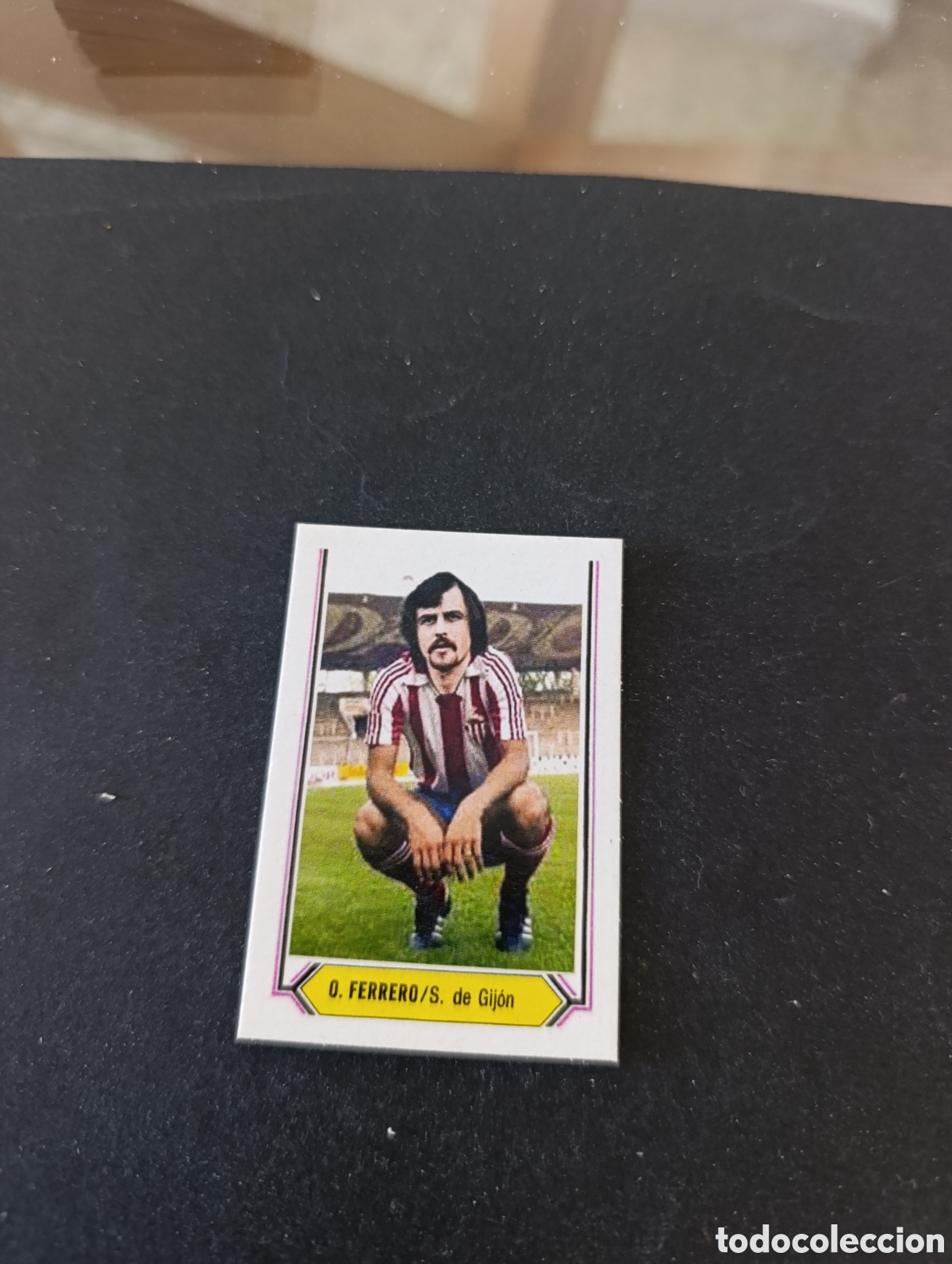 Cromos de f&uacute;tbol: Cromo &Oacute;scar Ferrero Sporting Gij&oacute;n Liga Este 80 81, ampliaci&oacute;n de la colecci&oacute;n.