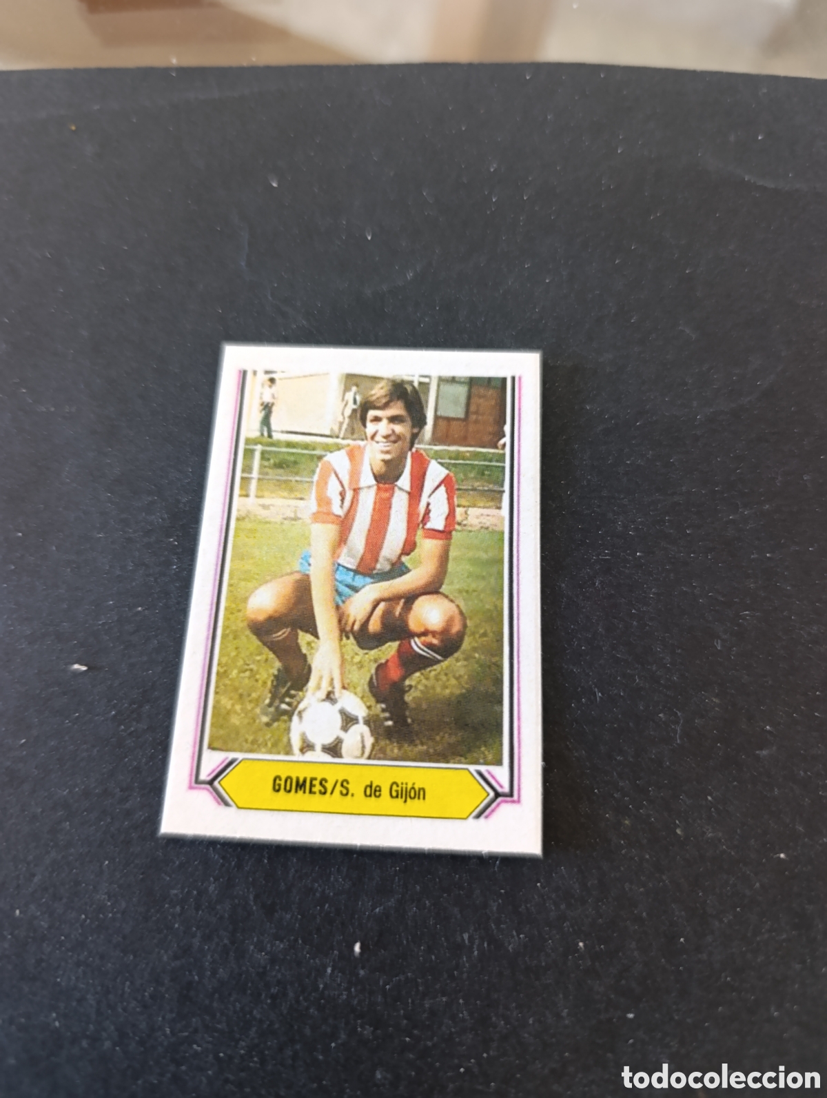 Figurine di Calcio: Cromo Gomes Sporting Gij&oacute;n Liga Este 80 81, ampliaci&oacute;n de la colecci&oacute;n.