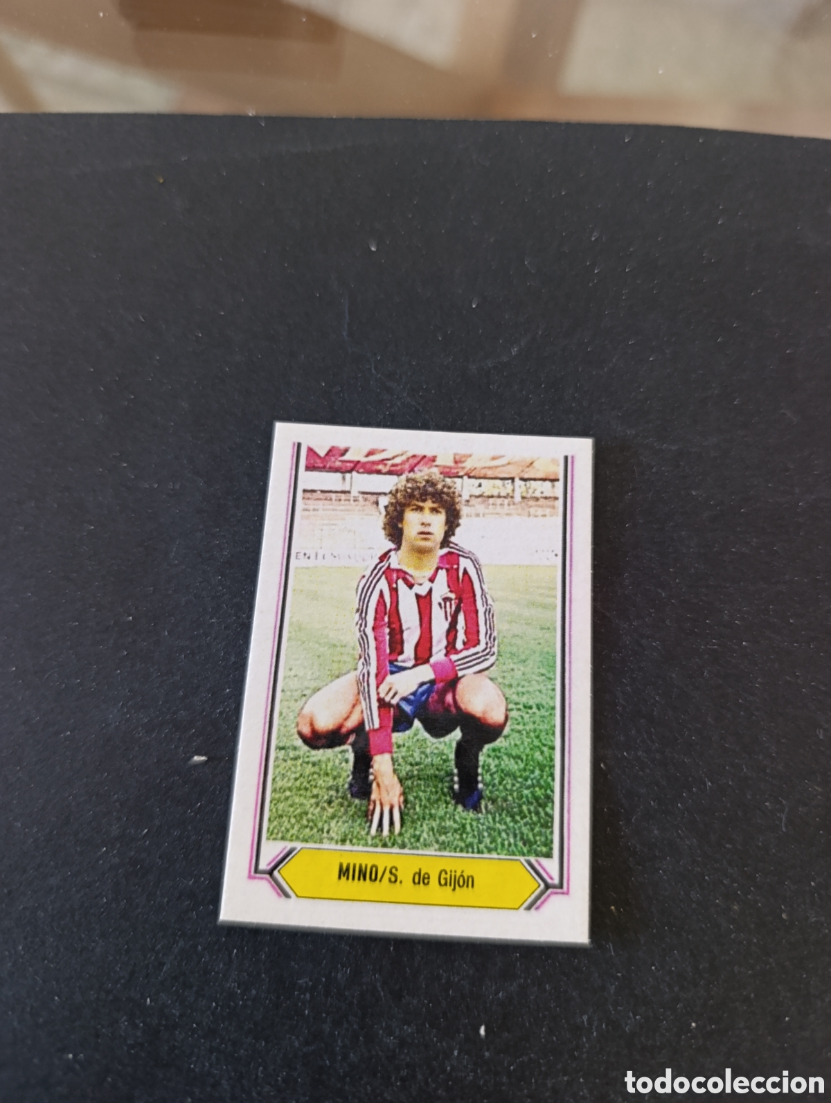 Cromos de f&uacute;tbol: Cromo Mino Sporting Gij&oacute;n Liga Este 80 81, ampliaci&oacute;n de la colecci&oacute;n.