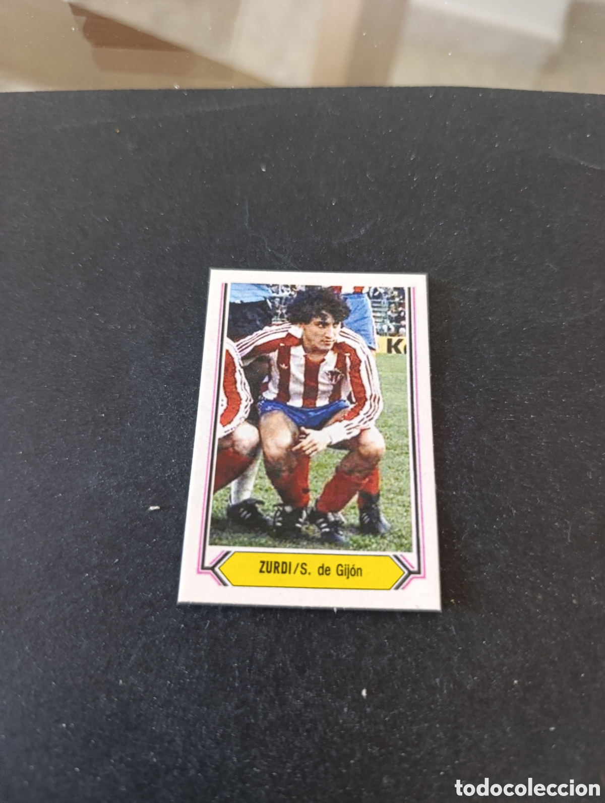Cromos de f&uacute;tbol: Cromo Zurdi Sporting Gij&oacute;n Liga Este 80 81, ampliaci&oacute;n de la colecci&oacute;n.