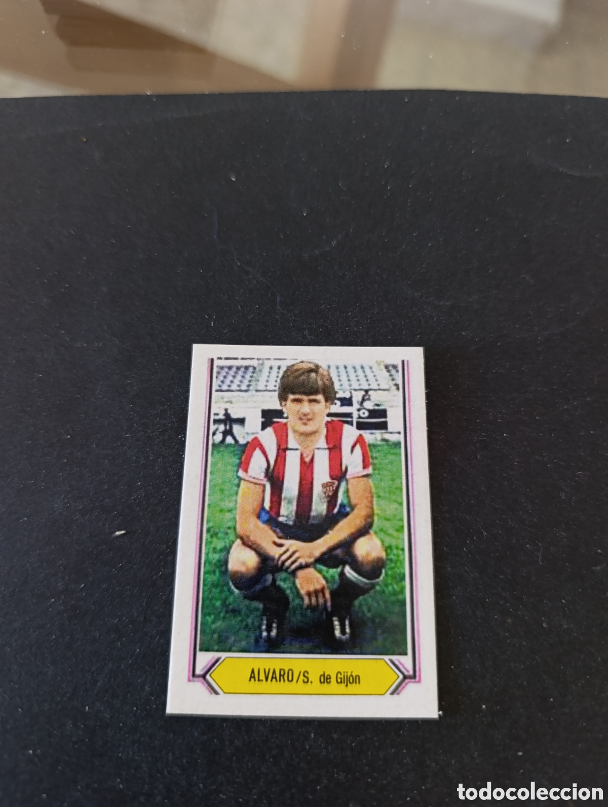 Cromos de f&uacute;tbol: Cromo &Aacute;lvaro Sporting Gij&oacute;n Liga Este 80 81, ampliaci&oacute;n de la colecci&oacute;n.