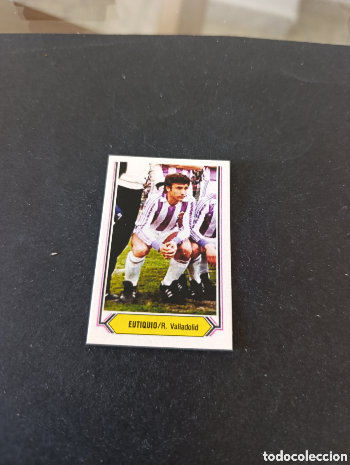 Cromos de f&uacute;tbol: Cromo Eutiquio Valladolid Liga Este 80 81, ampliaci&oacute;n de la colecci&oacute;n.