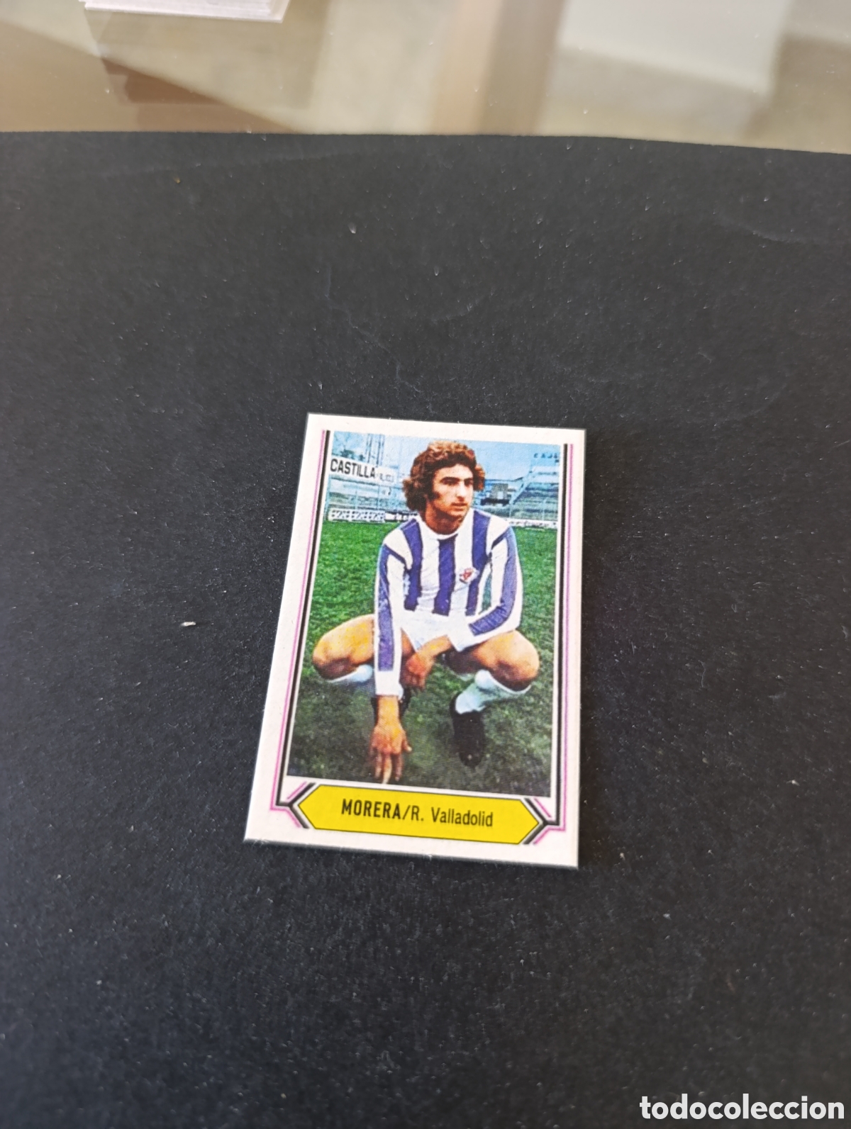 Cromos de f&uacute;tbol: Cromo Morera Valladolid Liga Este 80 81, ampliaci&oacute;n de la colecci&oacute;n.