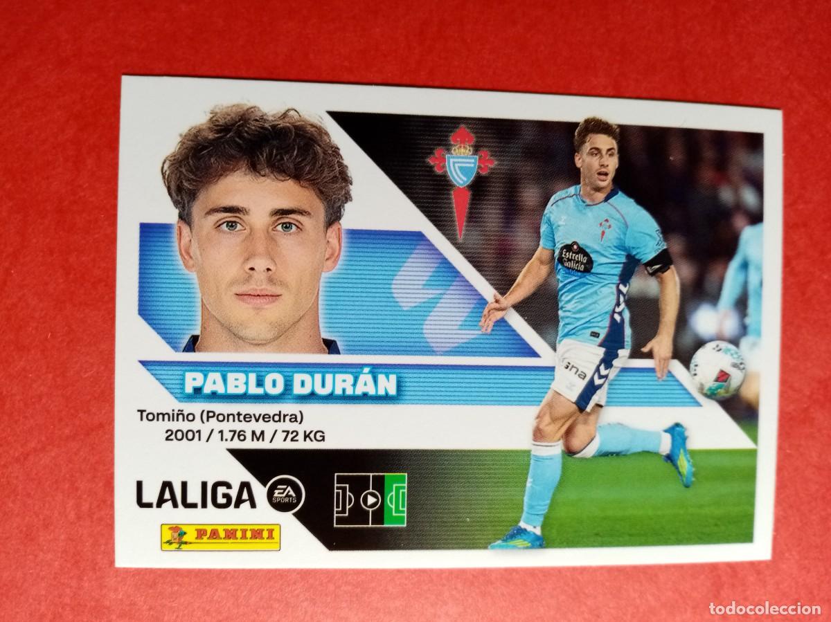 Cromos de f&uacute;tbol: N&ordm; 18 A 18A PABLO DURAN, RC CELTA, LIGA ESTE 2026 2027 26 27 PANINI