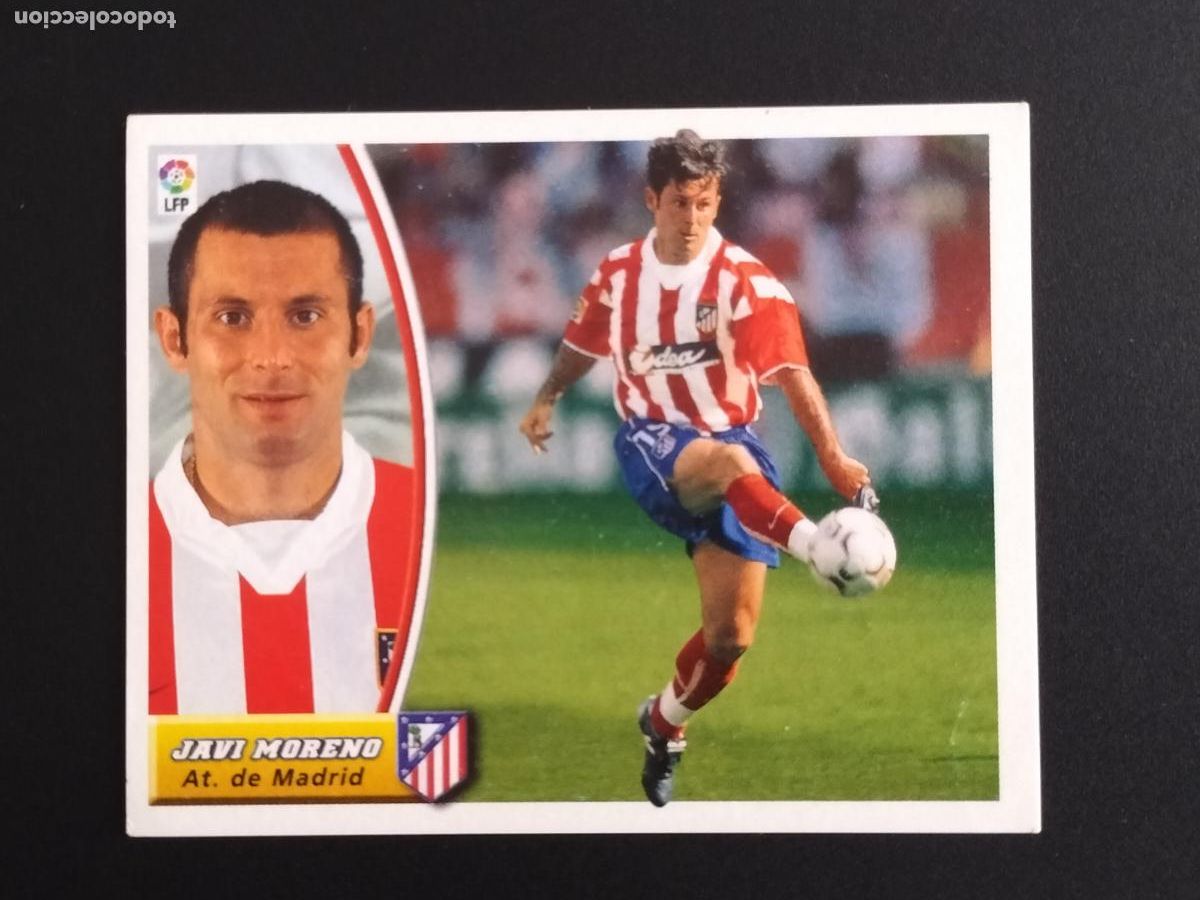 Cromos de f&uacute;tbol: CROMO COLOCA JAVI MORENO AT. MADRID CROMOS ALBUM ESTE LIGA FUTBOL 2003-2004 03-04 PANINI