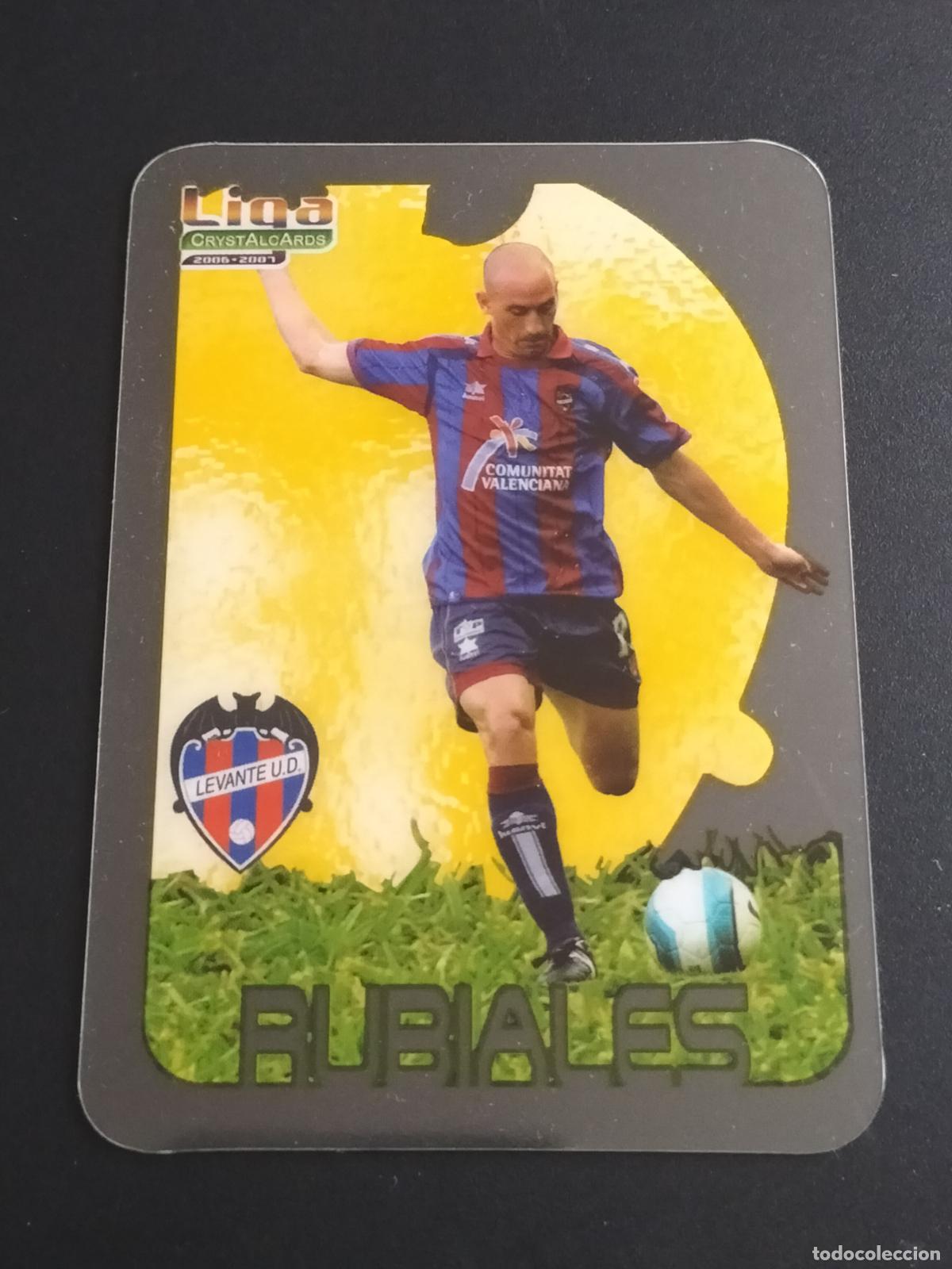 Cromos de f&uacute;tbol: CROMO CRYSTALCARDS 349 RUBIALES LEVANTE CROMOS LIGA FUTBOL MUNDICROMO 2006-2007 06-07