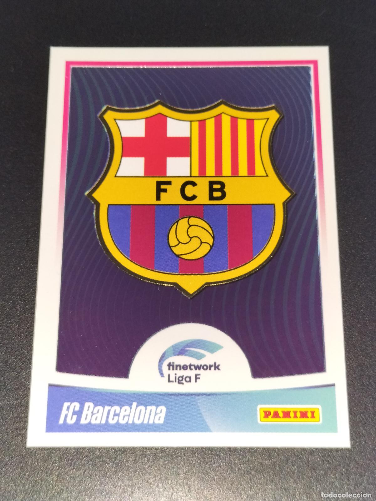 Cromos de f&uacute;tbol: N&ordm; 14 ESCUDO LOGO FC BARCELONA CROMOS FINETWORK LIGA F FEMENINA PANINI 2022 2023 22 23