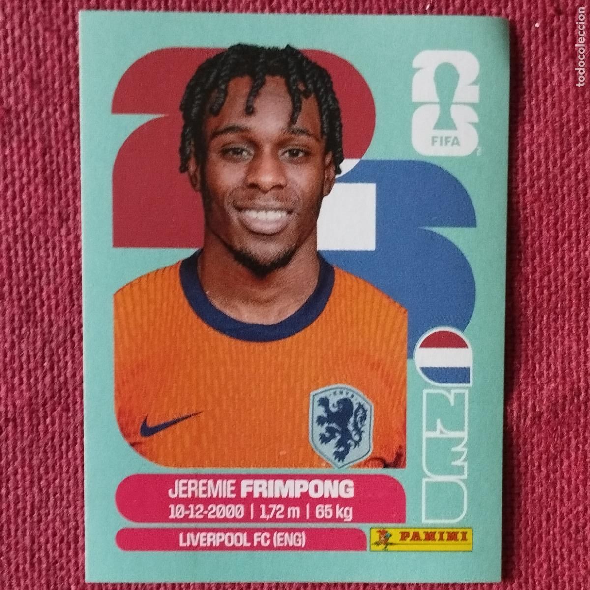 Cromos de f&uacute;tbol: JEREMIE FRIMPONG - NED 8 - NEDERLAND - MUNDIAL DE FUTBOL - FIFA WORLD CUP 2026