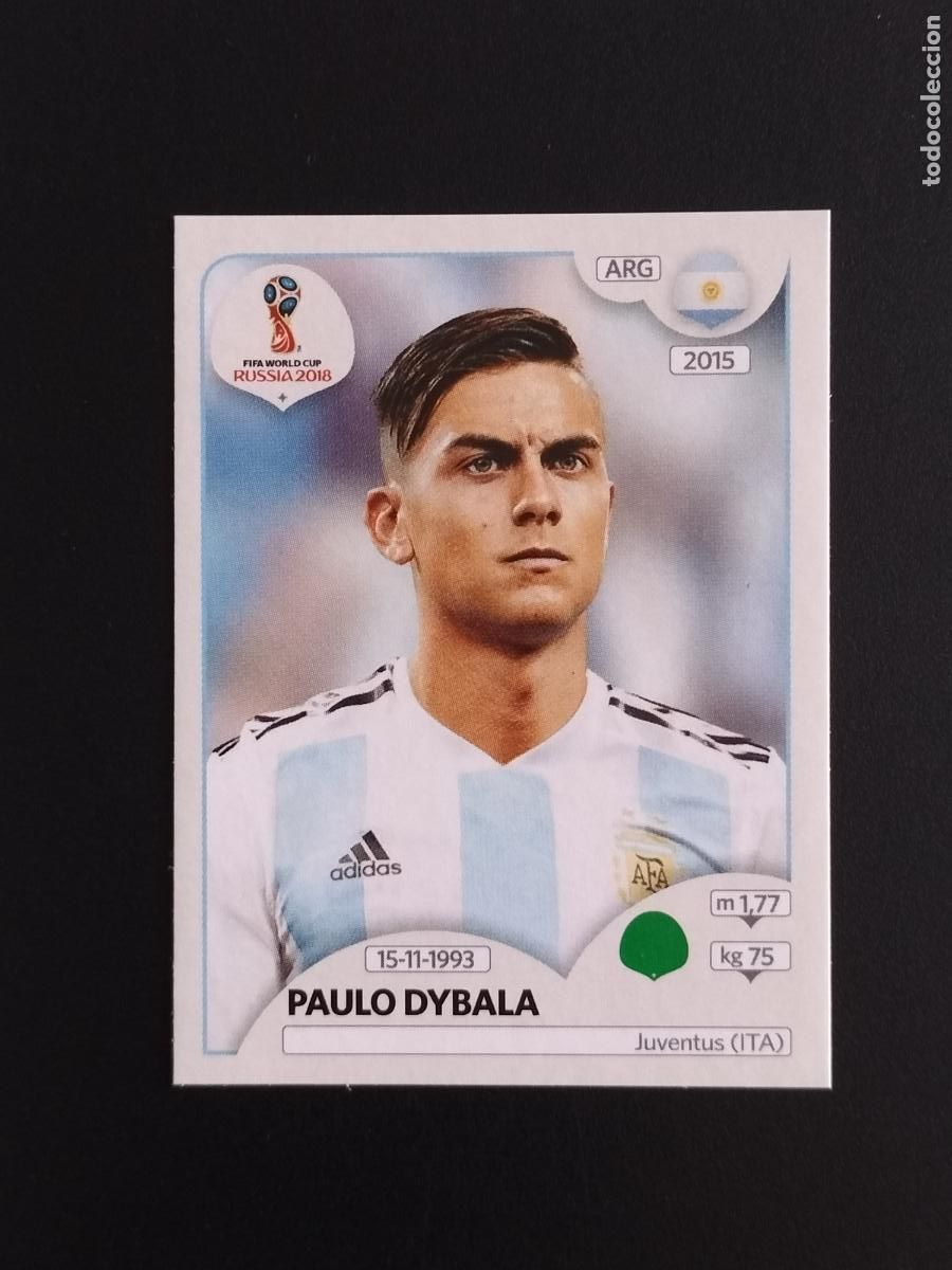 Cromos de f&uacute;tbol: 289 PAULO DYBALA ARGENTINA CROMOS ALBUM MUNDIAL FUTBOL 18 FIFA WORLD CUP RUSSIA RUSIA 2018