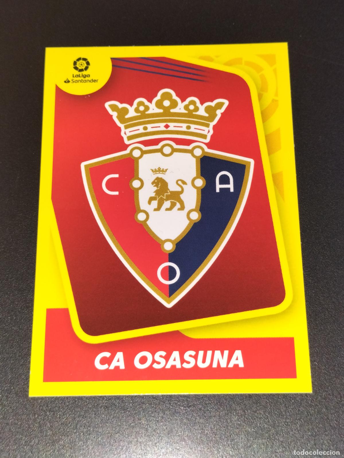 Cromos de f&uacute;tbol: N&ordm; 1 ESCUDO LOGO OSASUNA CROMOS LALIGA SANTANDER ESTE LIGA FUTBOL 2021 2022 21 22 PANINI