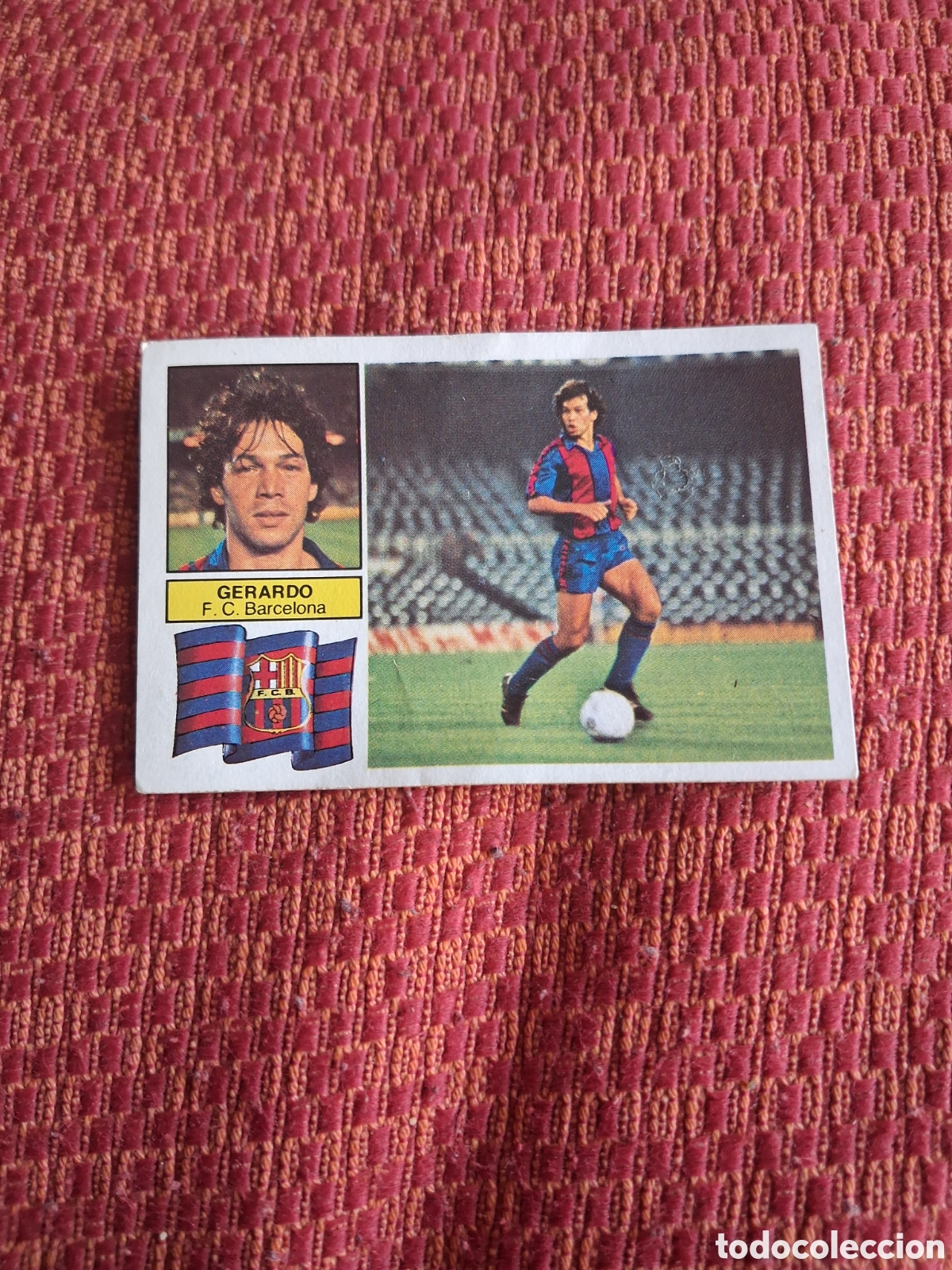 Cromos de f&uacute;tbol: Liga este 82 83 gerardo del Barcelona recuperado del &aacute;lbum ver fotos