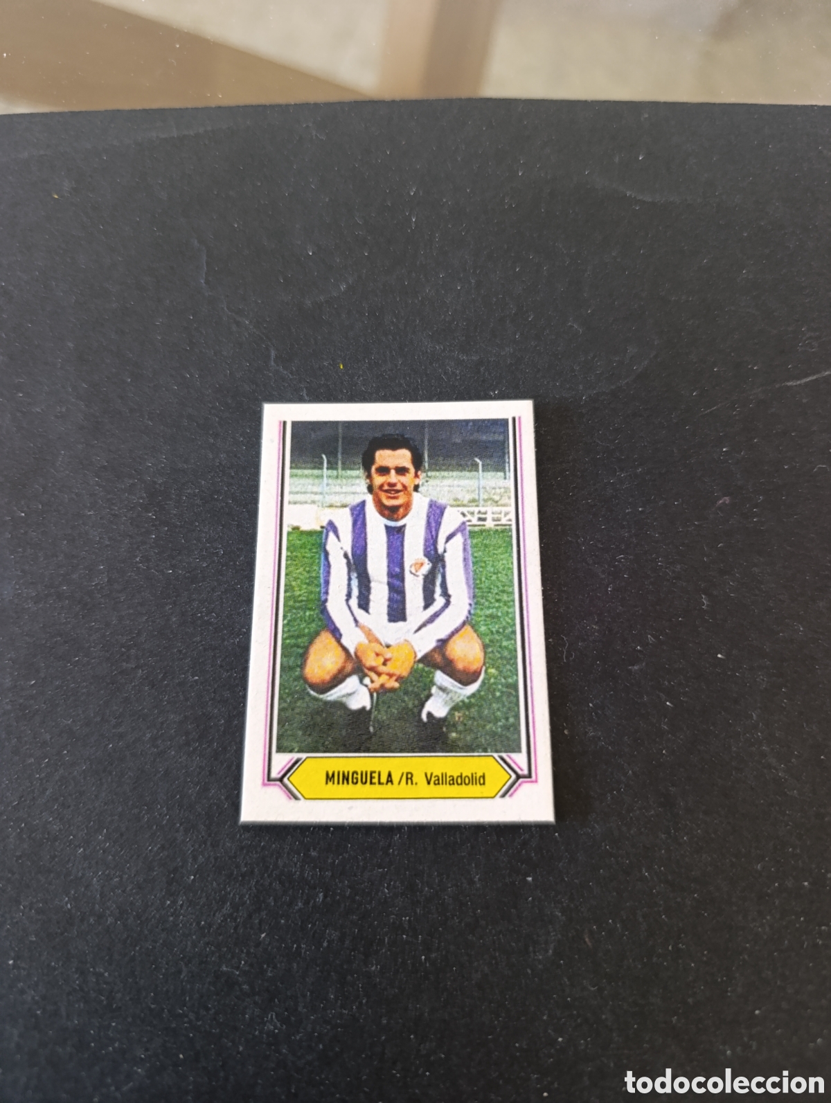 Cromos de f&uacute;tbol: Cromo Minguela Valladolid Liga Este 80 81, ampliaci&oacute;n de la colecci&oacute;n.
