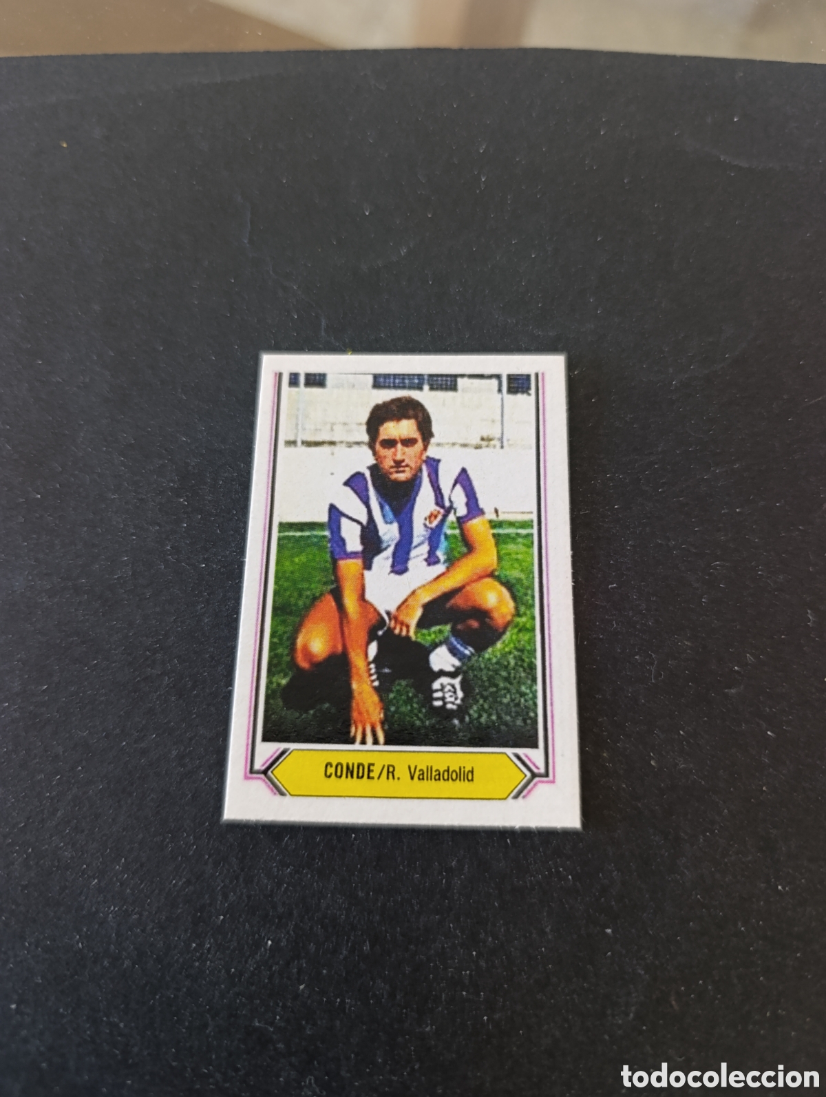 Cromos de f&uacute;tbol: Cromo Conde Valladolid Liga Este 80 81, ampliaci&oacute;n de la colecci&oacute;n.