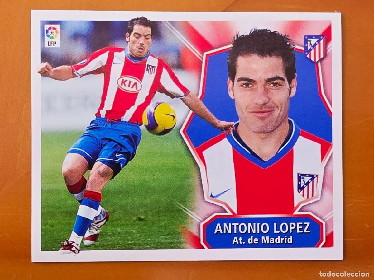 Cromos de f&uacute;tbol: Antonio L&oacute;pez, Atl&eacute;tico de Madrid, Panini Ediciones Liga Este 2008 2009 08 09, sin pegar