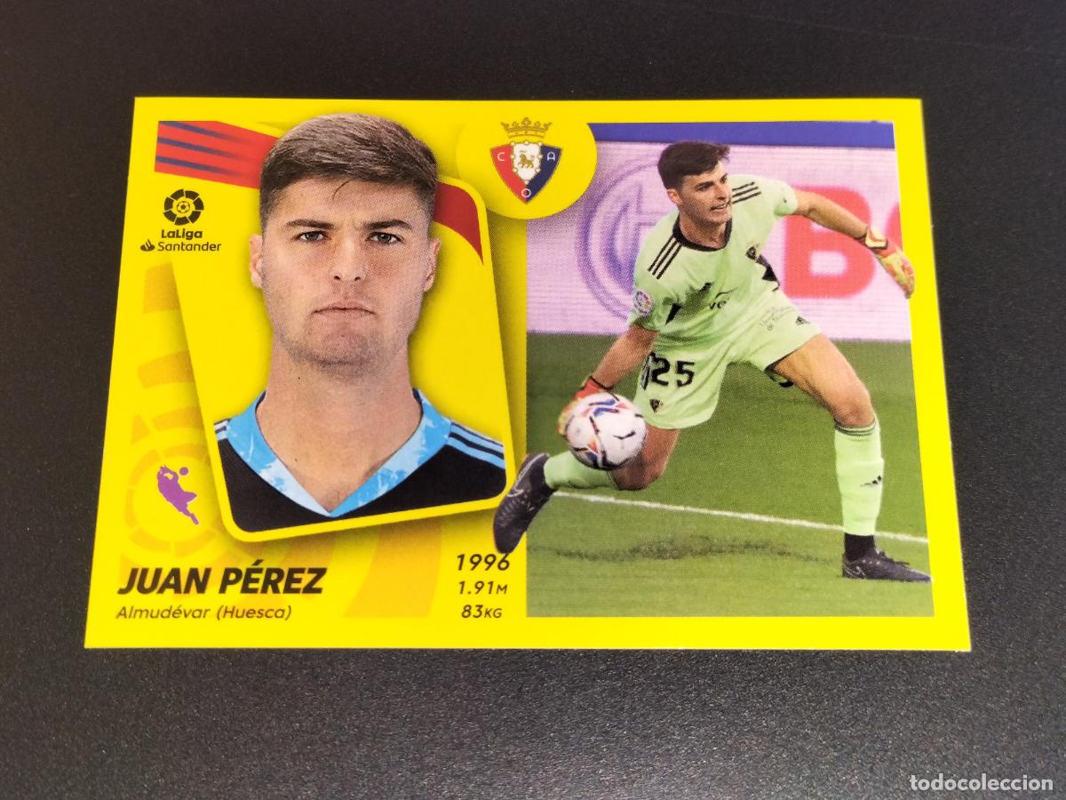 Cromos de f&uacute;tbol: N&ordm; 6 JUAN PEREZ OSASUNA CROMOS LALIGA SANTANDER ESTE LIGA FUTBOL 2021 2022 21 22 PANINI