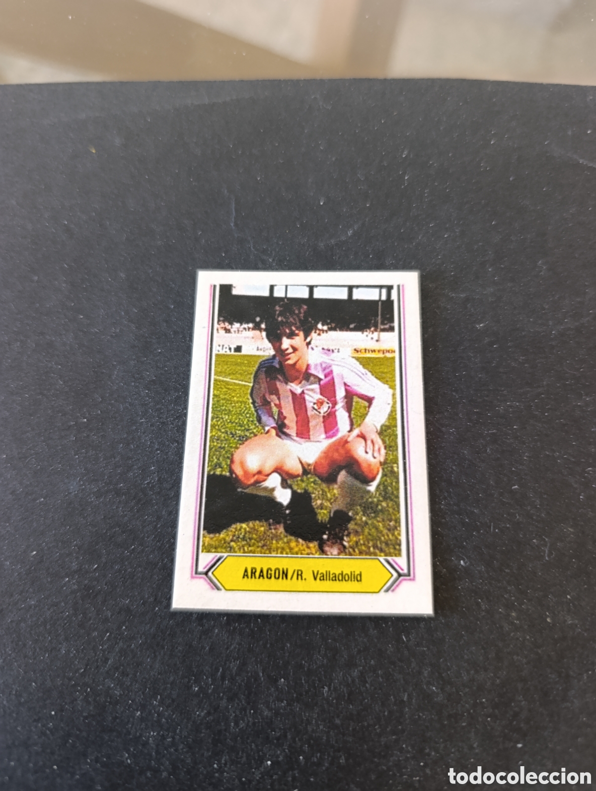 Cromos de f&uacute;tbol: Cromo Arag&oacute;n Valladolid Liga Este 80 81, ampliaci&oacute;n de la colecci&oacute;n.