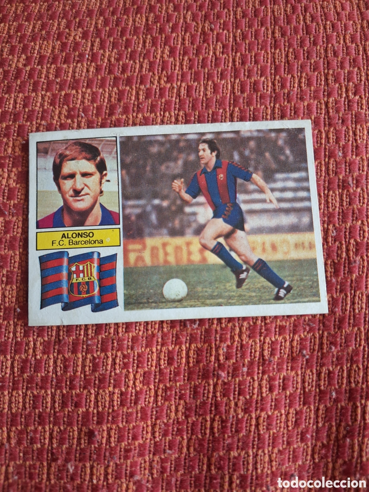 Cromos de f&uacute;tbol: Liga este 82 83 alonso del Barcelona recuperado del &aacute;lbum ver fotos