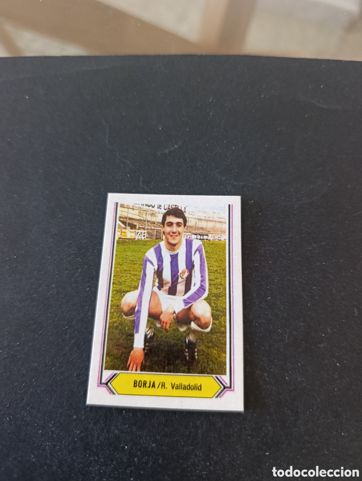 Cromos de f&uacute;tbol: Cromo Borja Valladolid Liga Este 80 81, ampliaci&oacute;n de la colecci&oacute;n.