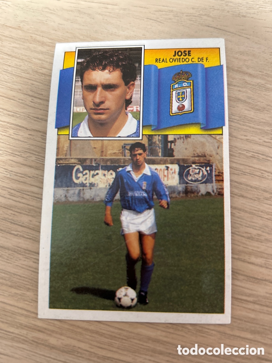 Cromos de f&uacute;tbol: JOSE REAL OVIEDO LIGA ESTE 1990 1991 90 91 NUNCA PEGADO SIN PEGAR