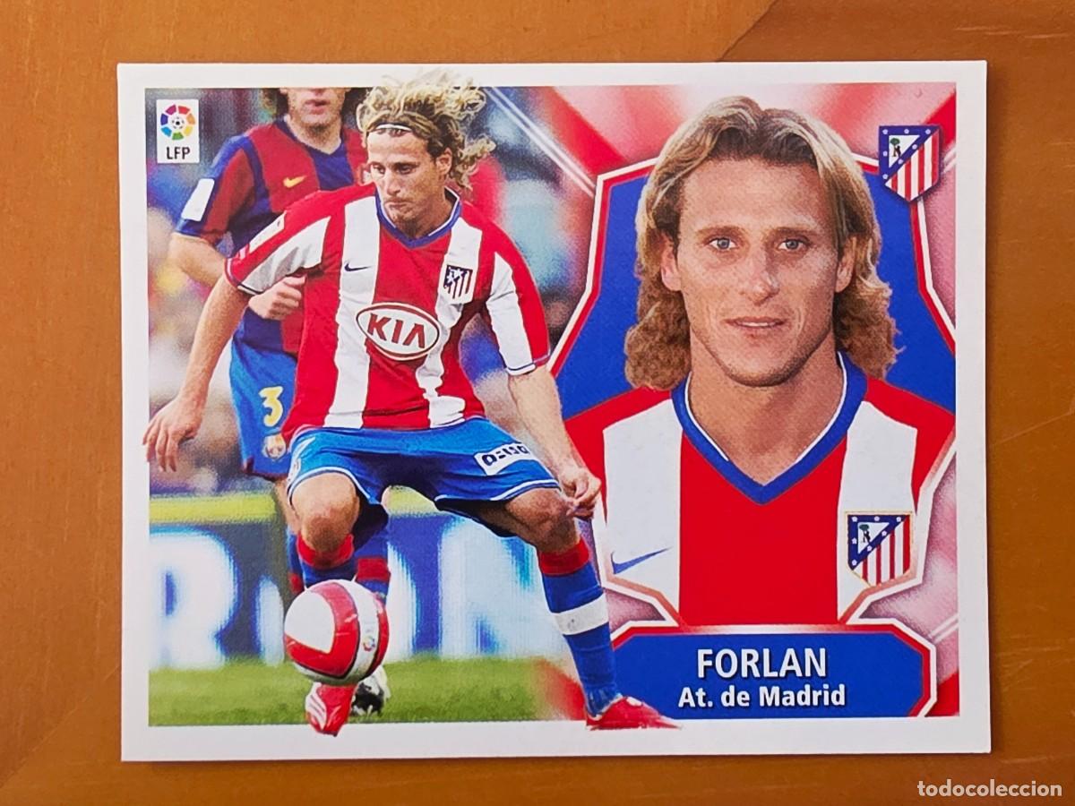 Cromos de f&uacute;tbol: Diego Forl&aacute;n, Atl&eacute;tico de Madrid, Panini Ediciones Liga Este 2008 2009 08 09, sin pegar