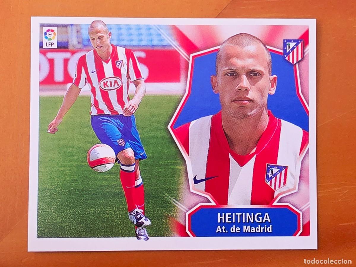 Cromos de f&uacute;tbol: John Hetinga, Atl&eacute;tico de Madrid, Panini Ediciones Liga Este 2008 2009 08 09, sin pegar