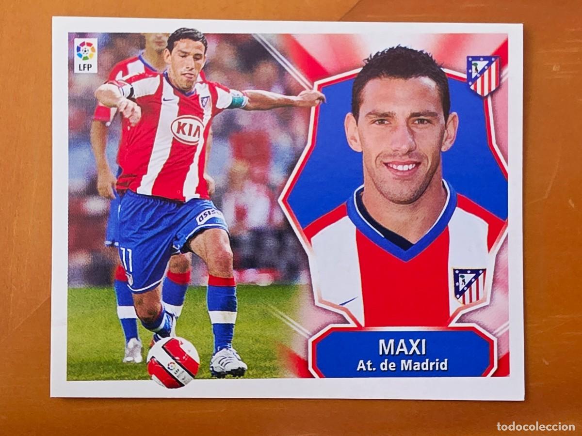 Cromos de f&uacute;tbol: Maxi Rodr&iacute;guez, Atl&eacute;tico de Madrid, Panini Ediciones Liga Este 2008 2009 08 09, sin pegar