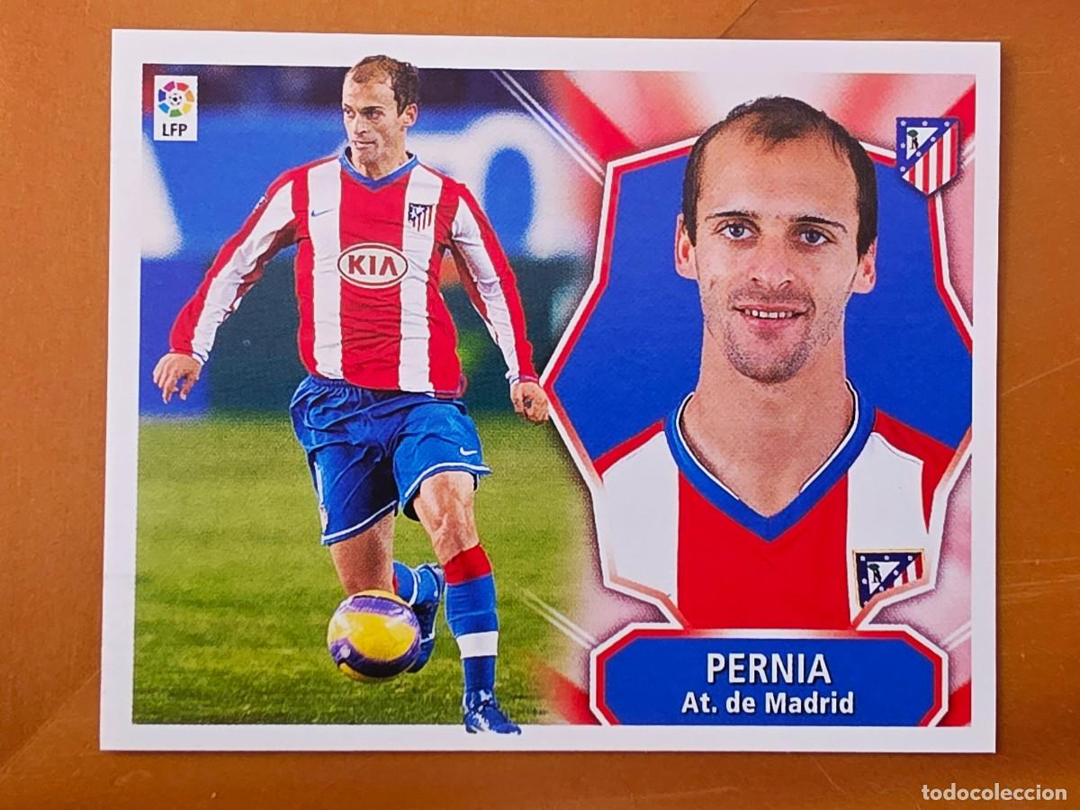 Cromos de f&uacute;tbol: Mariano Pern&iacute;a, Atl&eacute;tico de Madrid, Panini Ediciones Liga Este 2008 2009 08 09, sin pegar