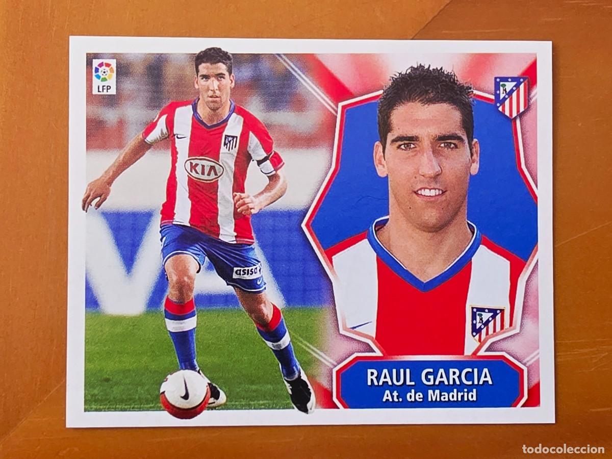 Cromos de f&uacute;tbol: Ra&uacute;l Garc&iacute;a, Atl&eacute;tico de Madrid, Panini Ediciones Liga Este 2008 2009 08 09, sin pegar