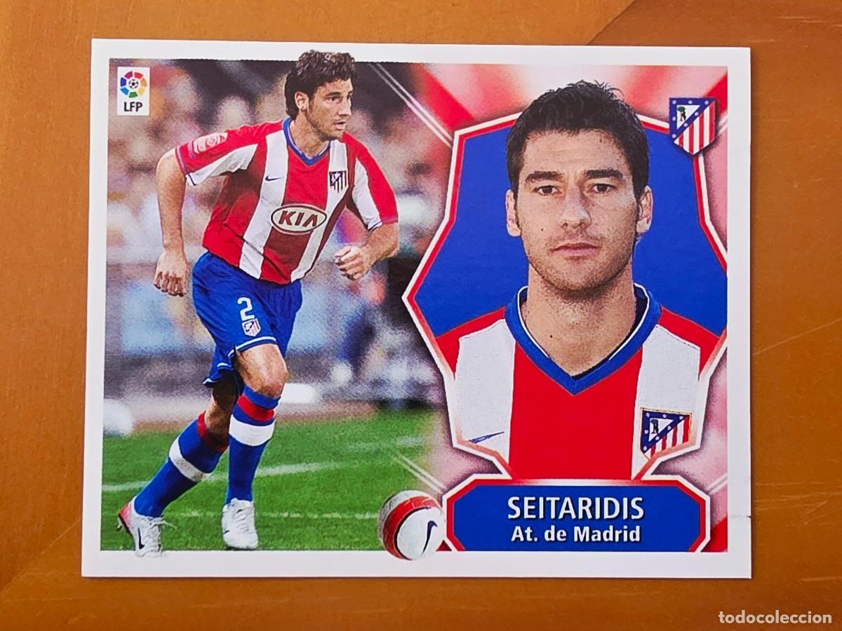 Cromos de f&uacute;tbol: Seitaridis, Atl&eacute;tico de Madrid, Panini Ediciones Liga Este 2008 2009 08 09, sin pegar