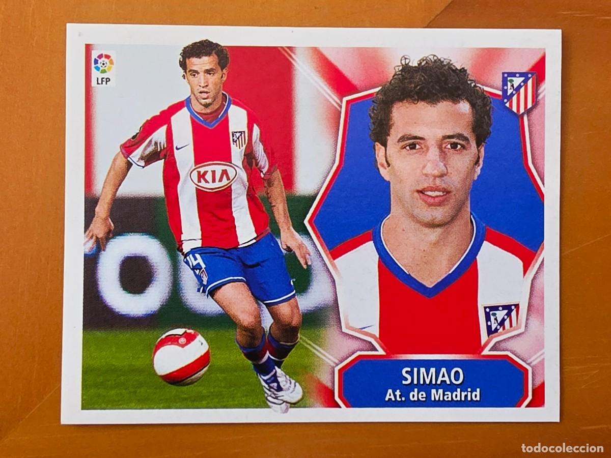 Cromos de f&uacute;tbol: Sim&atilde;o, Atl&eacute;tico de Madrid, Panini Ediciones Liga Este 2008 2009 08 09, sin pegar