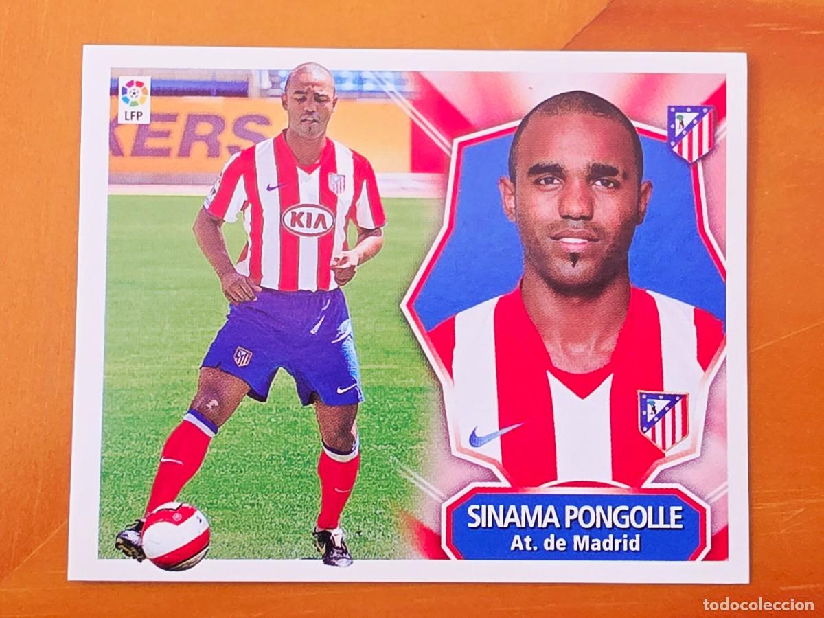 Cromos de f&uacute;tbol: Sinama Pongolle, Atl&eacute;tico de Madrid, Panini Ediciones Liga Este 2008 2009 08 09, sin pegar