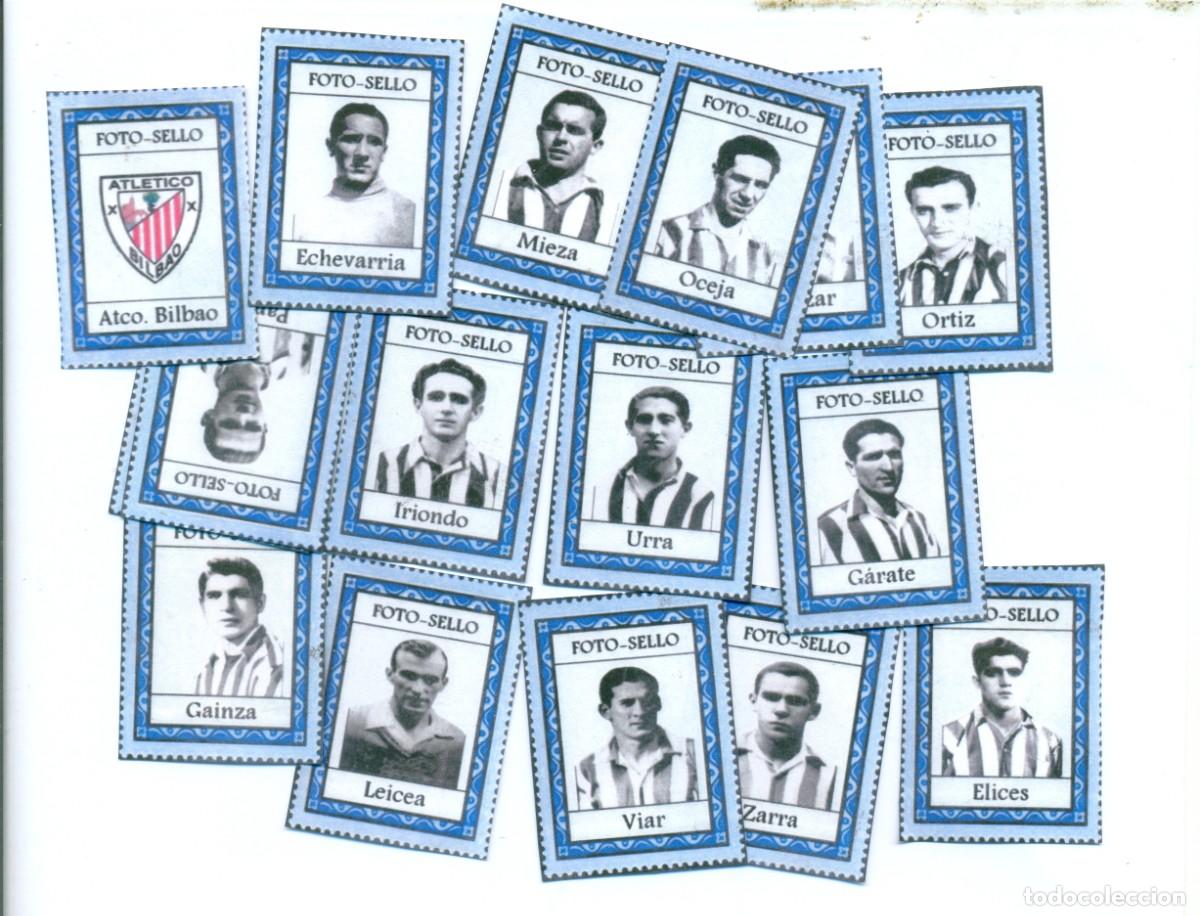 Cromos de f&uacute;tbol: ATLETICO DE BILBAO COMPLETO COLECCION FOTO-SELLO 1940-41 FACSIMIL
