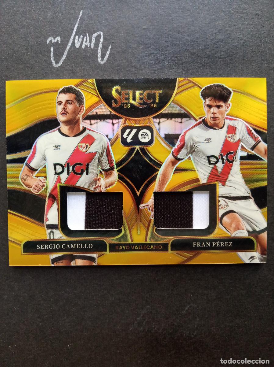 Cromos de f&uacute;tbol: DUAL SWATCHES PRIZM #/10 CAMELLO / FRAN PEREZ RAYO VALLECANO ⚽ PANINI &reg; SELECT LIGA 2025 2026 25 26