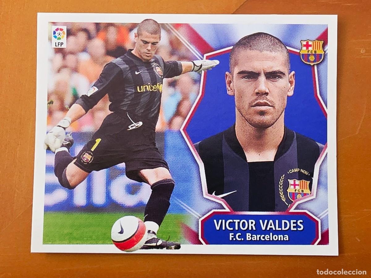 Cromos de f&uacute;tbol: V&iacute;ctor Vald&eacute;s, FC Barcelona, Panini Ediciones Liga Este 2008 2009 08 09, sin pegar