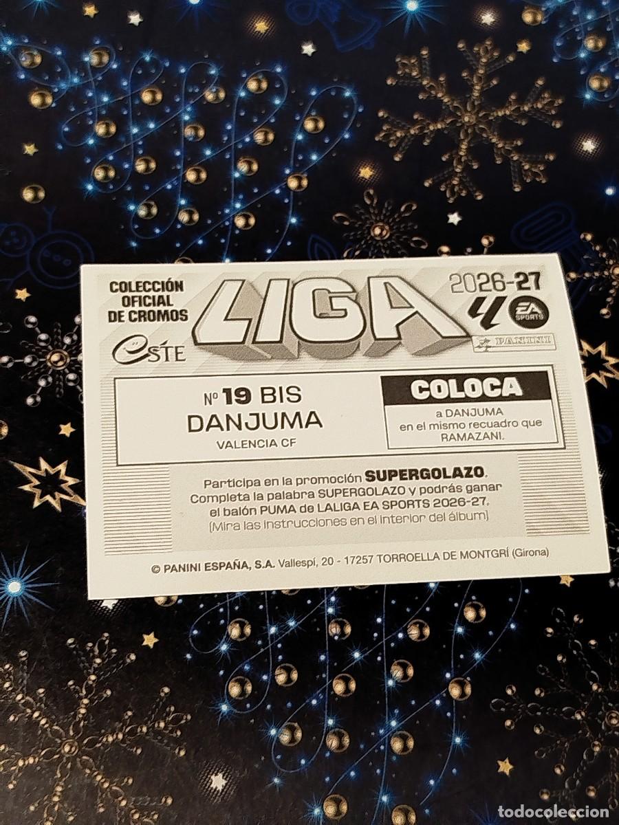 Cromos de f&uacute;tbol: Cromo 19 bis Danjuma Valencia Liga 26/27
