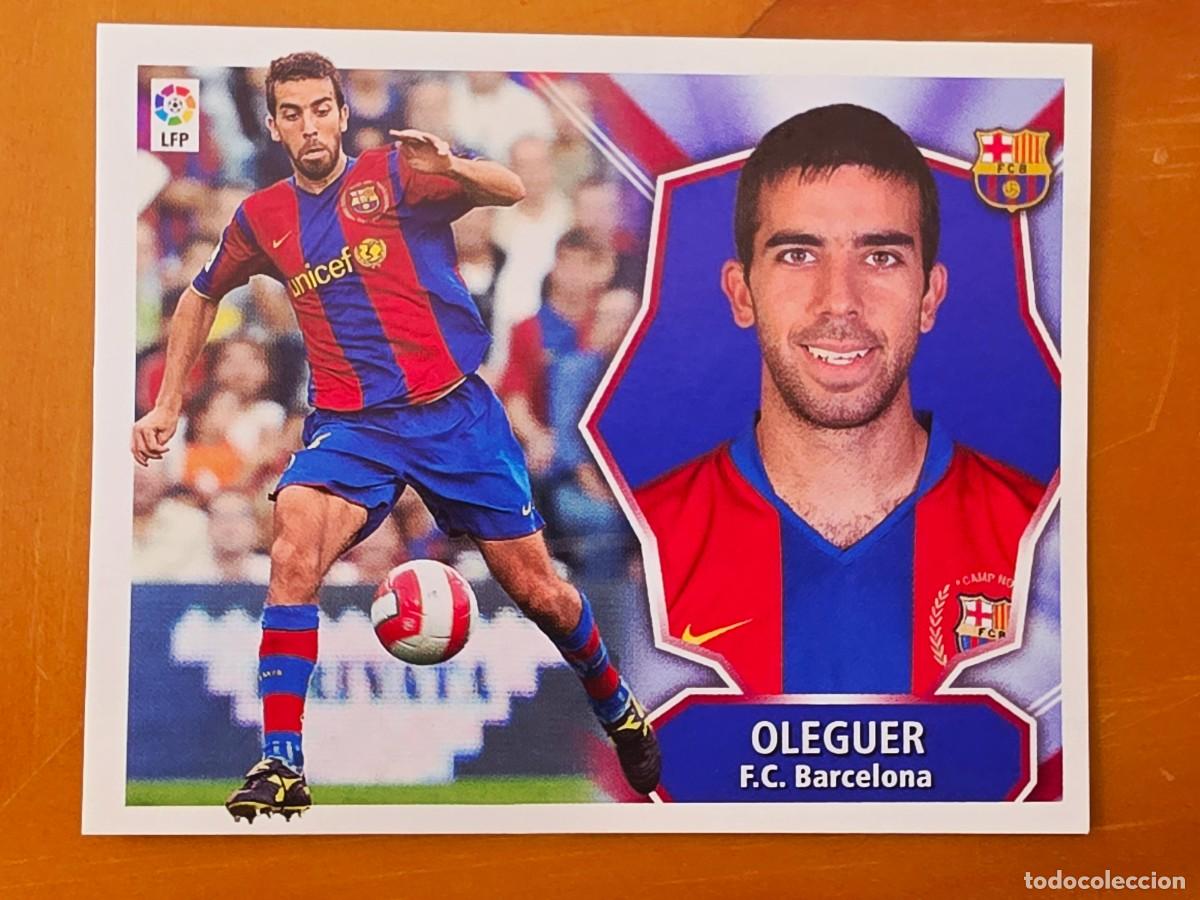 Cromos de f&uacute;tbol: Oleguer, FC Barcelona, Panini Ediciones Liga Este 2008 2009 08 09, sin pegar