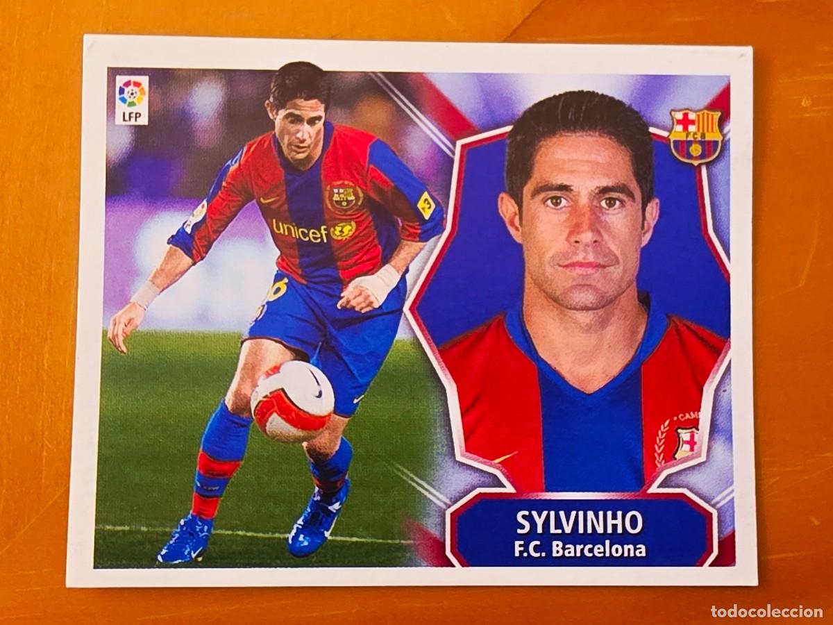 Cromos de f&uacute;tbol: Sylvinho, FC Barcelona, Panini Ediciones Liga Este 2008 2009 08 09, sin pegar