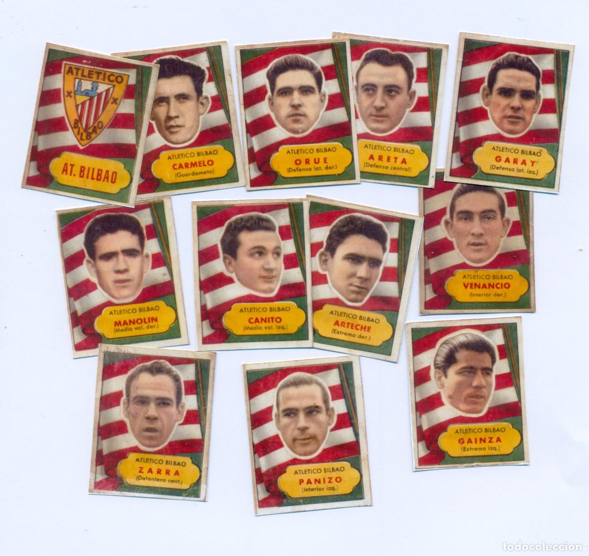 Cromos de f&uacute;tbol: ATLETICO DE BILBAO COMPLETO COLECCION BRUGUERA 52-53.FACSIMIL