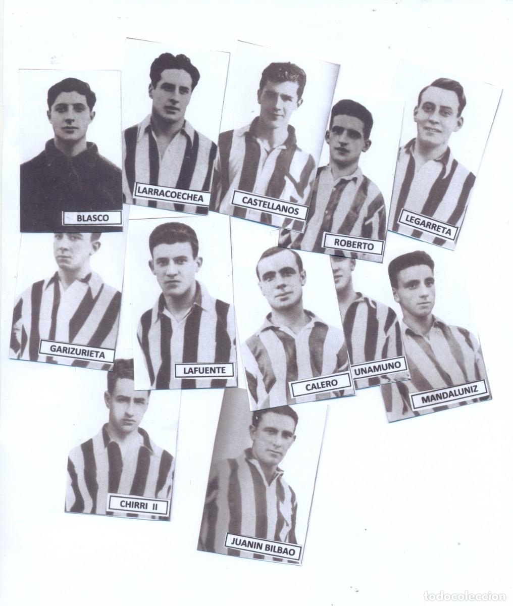 Cromos de f&uacute;tbol: ATLETICO DE BILBAO COMPLETO TEMPORADA 1929-30.FACSIMIL