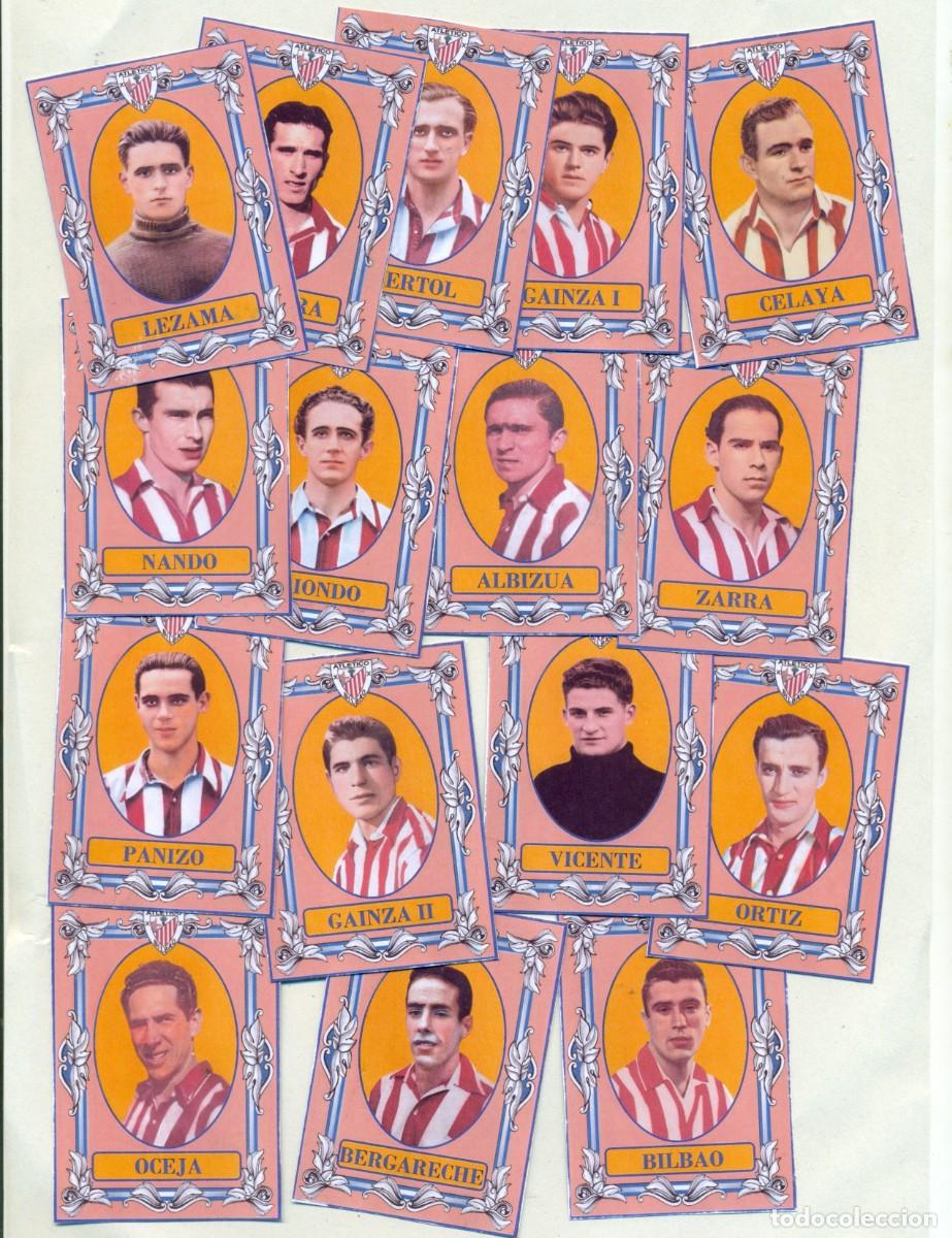 Cromos de f&uacute;tbol: ATLETICO DE BILBAO COMPLETO TEMPORADA 1948-49. FACSIMIL