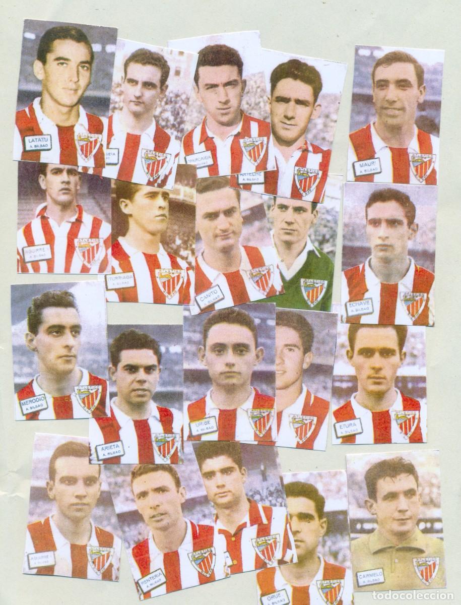 Cromos de f&uacute;tbol: ATLETICO DEBILBAO EQUIPO COMPLETO FHER 1961-62. FACSIMIL