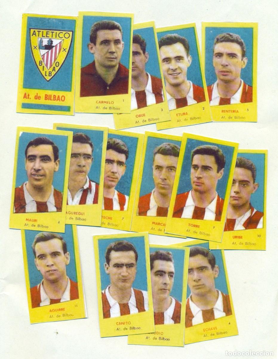 Cromos de f&uacute;tbol: ATLETICO DEBILBAO EQUIPO COMPLETO CAMPEONES 61. FACSIMIL