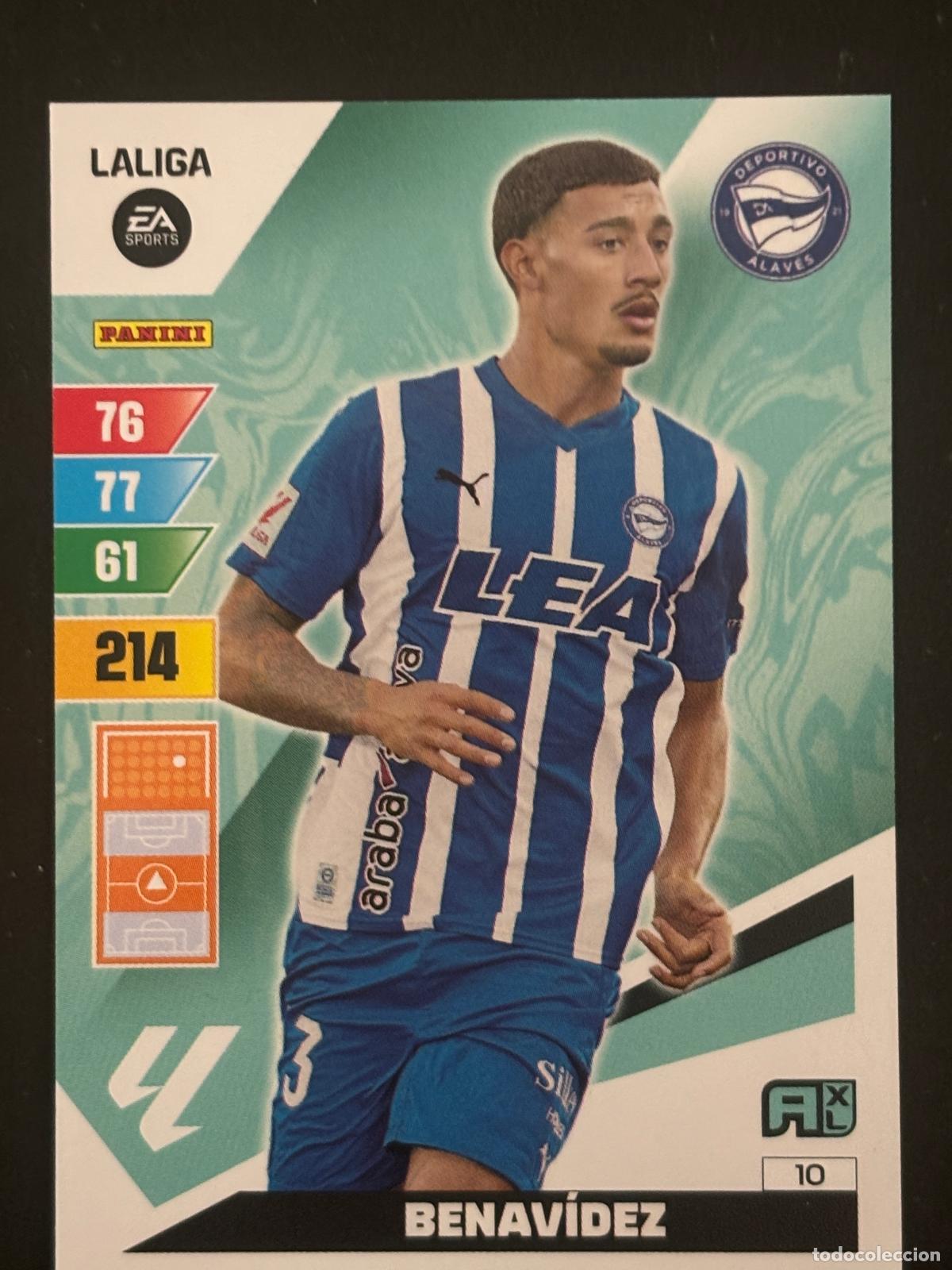 Cromos de Futebol: 10 BENAV&Iacute;DEZ ALAVES ADRENALYN XL LALIGA EA SPORTS 23-24 2023-2024 PANINI