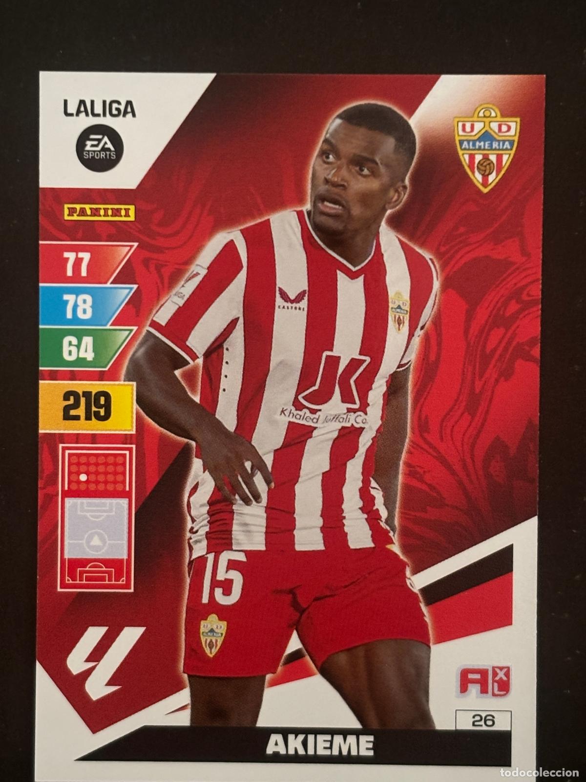 Cromos de Futebol: 26 AKIEME ALMERIA ADRENALYN XL LALIGA EA SPORTS 23-24 2023-2024 PANINI