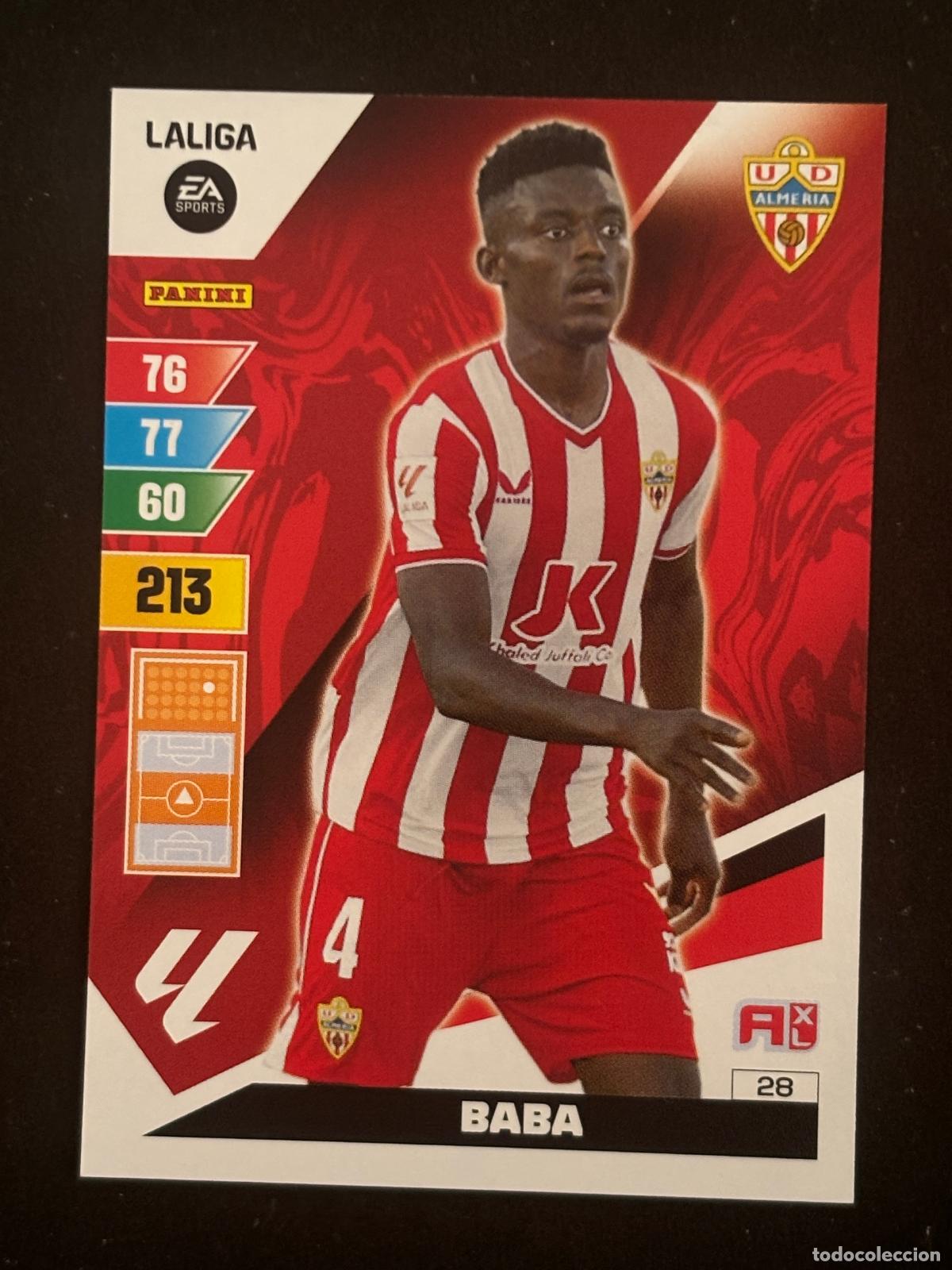 Cromos de Futebol: 28 BABA ALMERIA ADRENALYN XL LALIGA EA SPORTS 23-24 2023-2024 PANINI