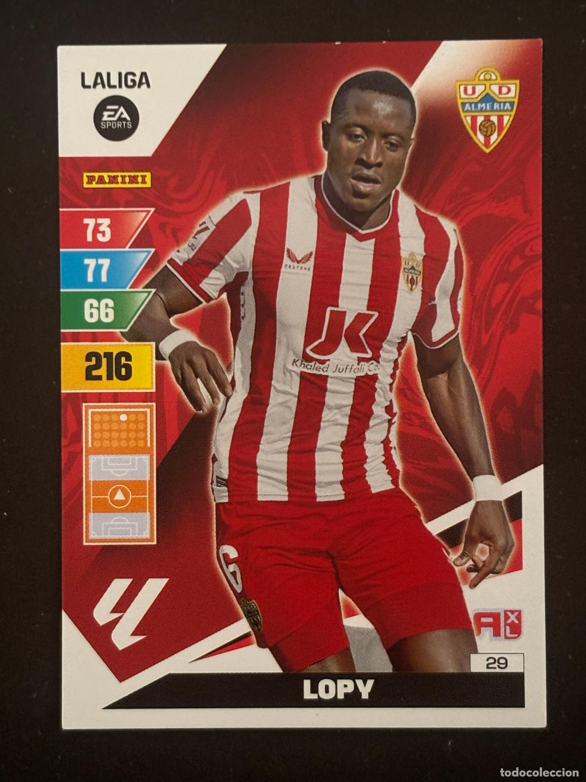 Cromos de Futebol: 29 LOPY ALMERIA ADRENALYN XL LALIGA EA SPORTS 23-24 2023-2024 PANINI
