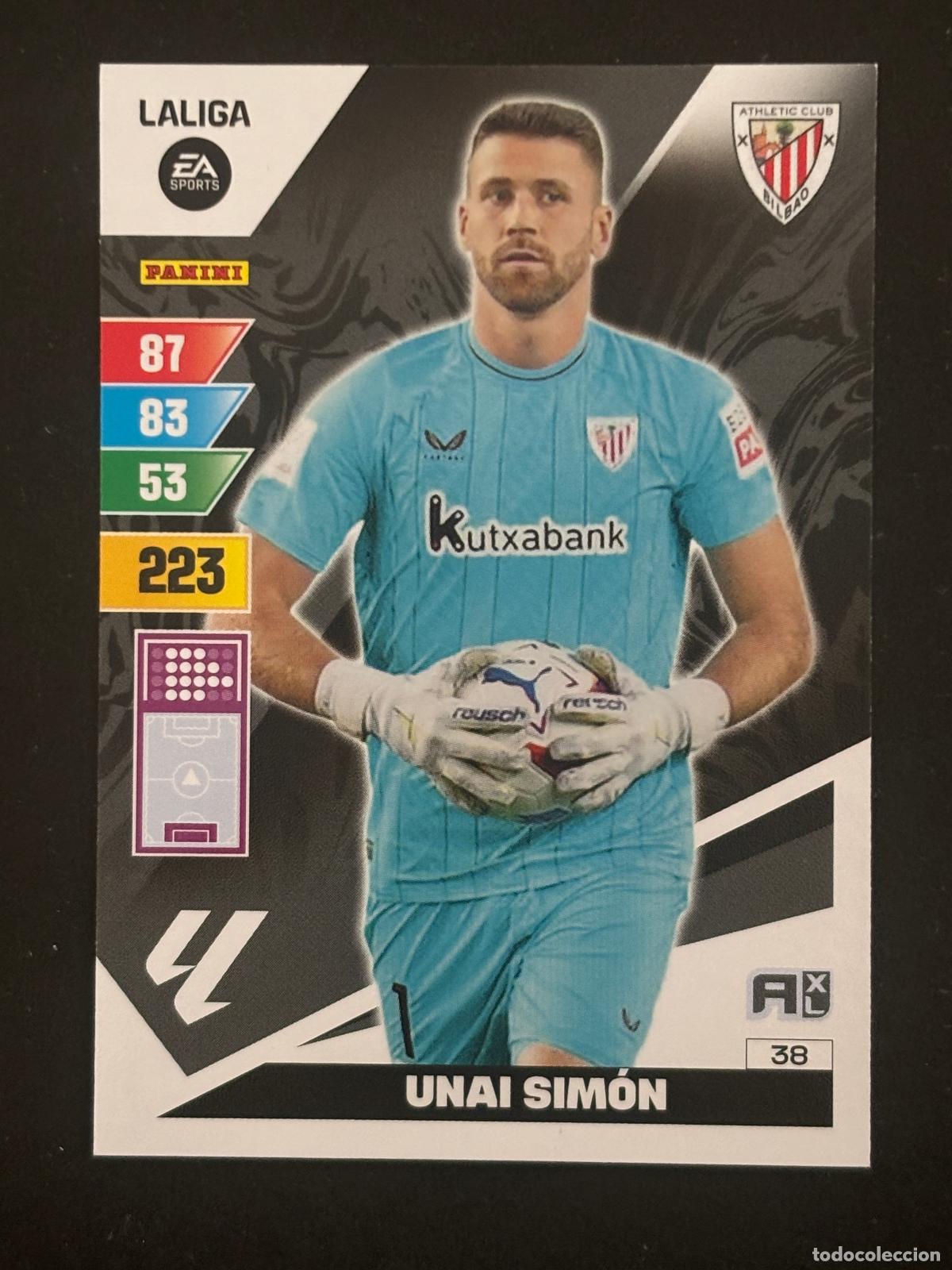 Cromos de Futebol: 38 UNAI SIM&Oacute;N AT BILBAO ADRENALYN XL LALIGA EA SPORTS 23-24 2023-2024 PANINI