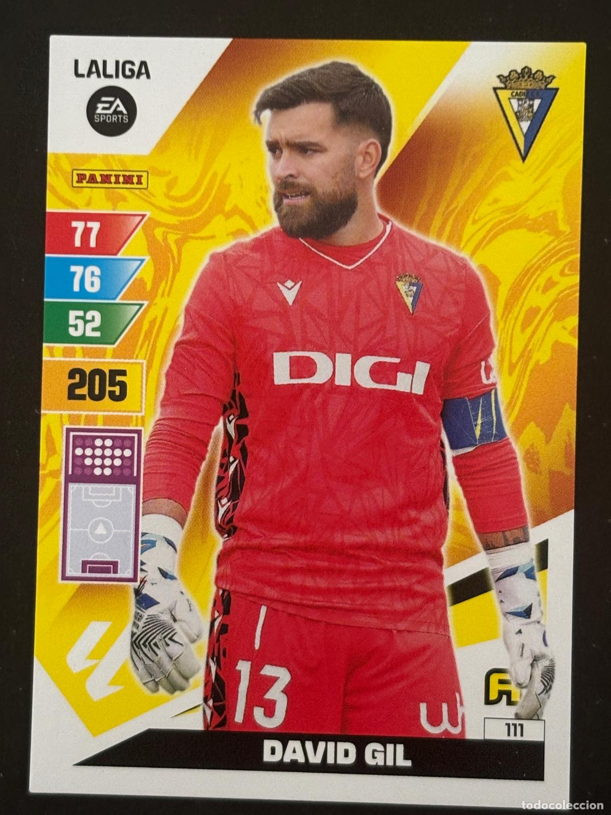 Figurine di Calcio: 111 DAVID GIL CADIZ ADRENALYN XL LALIGA EA SPORTS 23-24 2023-2024 PANINI